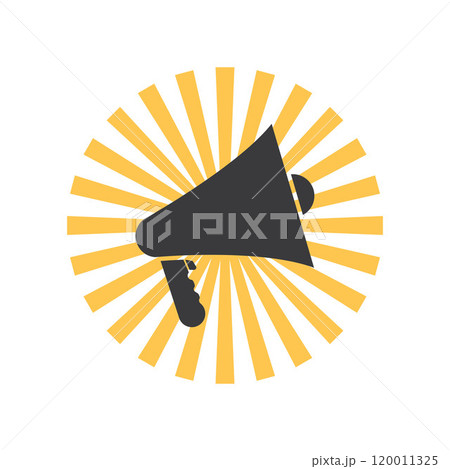 Speaker icon on white background Speaker icon on white background 120011325