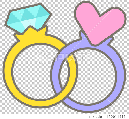 Cute Hand Drawn Global Love Day engagement rings Cute Hand Drawn Global Love Day engagement rings 120011411