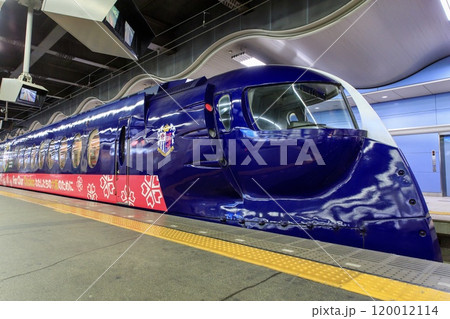 南海なんば駅に停車中の空港特急ラピート 120012114