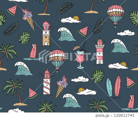 Summer sale, hand drawn illustration. Summer sale, hand drawn illustration. 120012745
