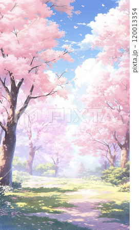 桜のある風景 AI画像 桜のある風景 AI画像 120013354