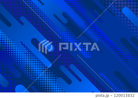 背景素材 青色 紺色  幾何学的なドットと模様 斜め 対角線 背景 イベント バックグラウンド 120013832