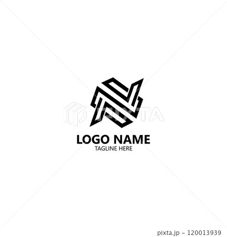 initial letter NZ line logo design vector initial letter NZ line logo design vector 120013939