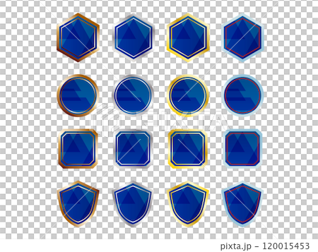 金銀銅プラチナのシール・ラベル・バッジ・アイコン セット 120015453