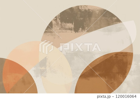 A minimalist geometric design earth tone color A minimalist geometric design earth tone color 120016064