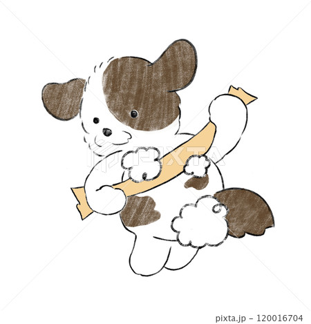 体を洗う犬 120016704