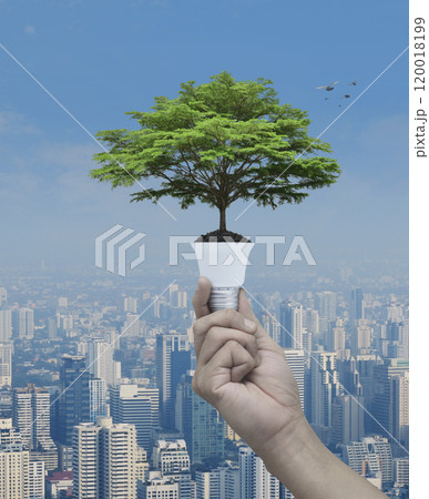 Green ecology and saving energy concept Green ecology and saving energy concept 120018199