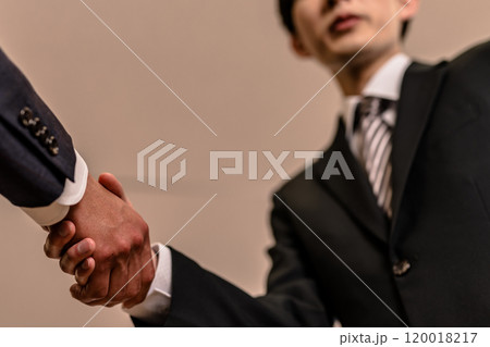 握手するビジネスパーソン 120018217