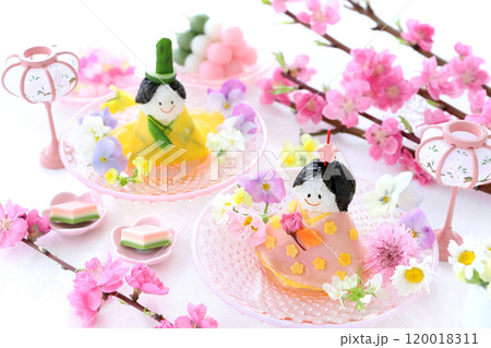 かわいいおひな祭り　おひな様おにぎり　お雛人形おにぎり 120018311