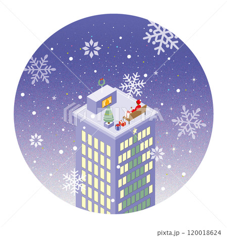 屋上でクリスマス/サンタ 屋上でクリスマス/サンタ 120018624