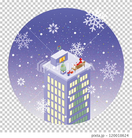 屋上でクリスマス/サンタ 屋上でクリスマス/サンタ 120018624