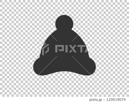 Santa Claus hat silhouette illustration Santa Claus hat silhouette illustration 120019074