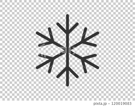 雪花剪影的插圖 120019083