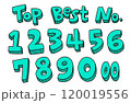 ランキングアイコンのイラスト（Best、Top、No.）のセット（手描き・3D） 120019556