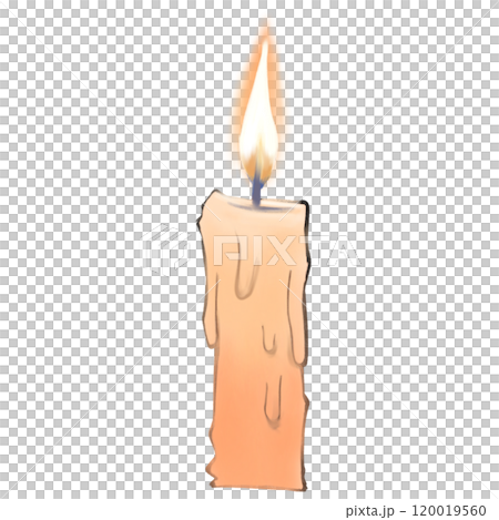 Halloween candle glow and shining 120019560