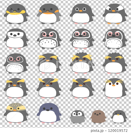 かわいいペンギンのイラストセット 120019572
