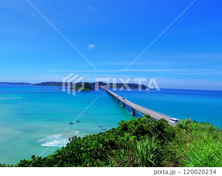 角島展望台より望む絶景(山口県下関市) 120020234