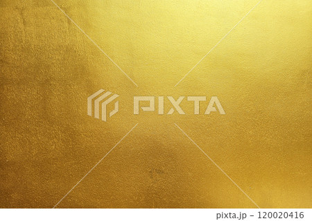 Gold Paint on Concrete Wall Texture Background. 120020416