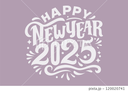 Happy new year 2025 design. Pastel color background. Lettering design for poster, banner, greeting, 2025 celebration Happy new year 2025 design. Pastel color background. Lettering design for poster, banner, greeting, 2025 celebration 120020741