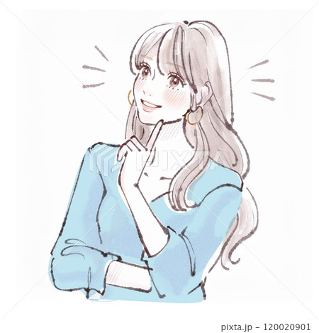 女性・女の子のイラスト素材　 120020901