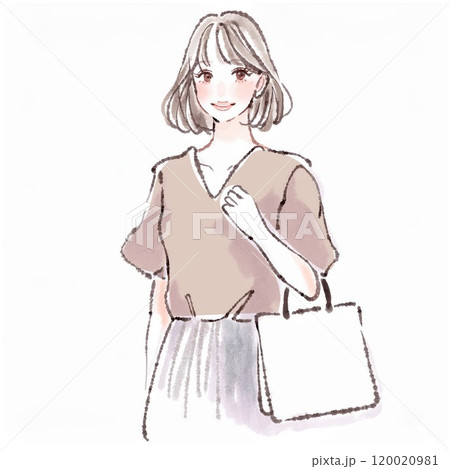 女性・女の子のイラスト素材　 120020981