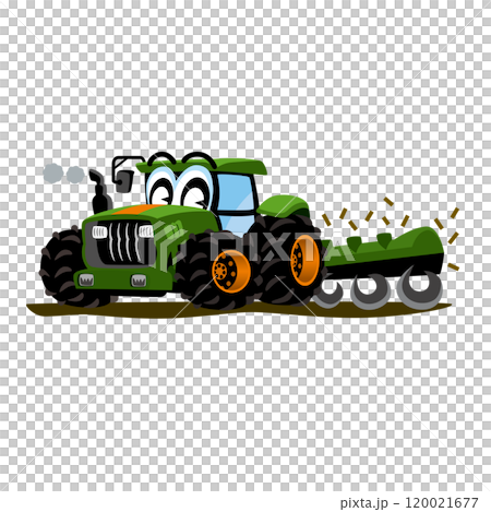 拖拉機的插圖 120021677