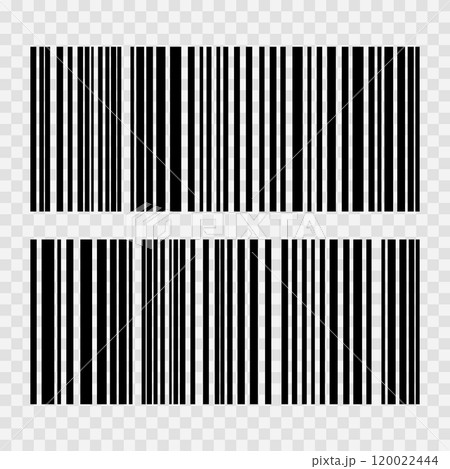 Barcode isolated on white background. Code stripes sticker. Barcode labels, customers qr code Barcode isolated on white background. Code stripes sticker. Barcode labels, customers qr code 120022444