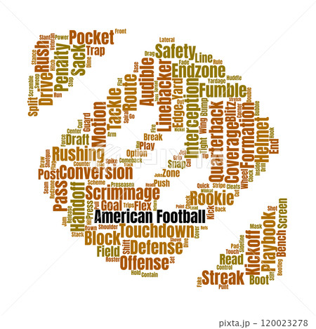 American Football Word Cloud 120023278