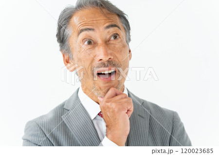 ビジネス　シニア男性　企む 120023685
