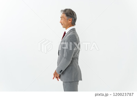 ビジネス　シニア男性　ポートレート　横顔 120023787