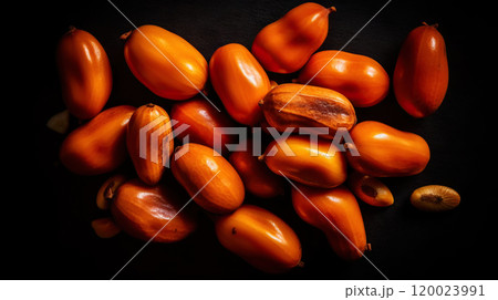 Pili nuts group background. Food backdrop. Generative AI Pili nuts group background. Food backdrop. Generative AI 120023991