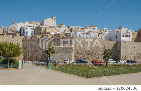 walls in the old town of Peniscola, Spain 120024530