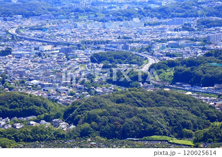 八王子城跡から見る関東平野と東京都心 120025614
