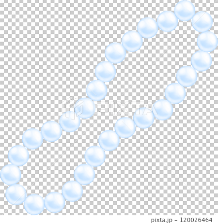 Coquette blue pearl necklace 120026464