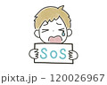 SOS出しながら泣くこども 120026967