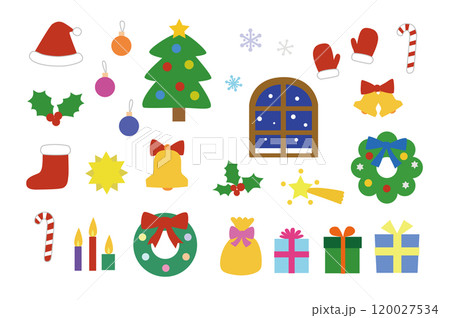 クリスマスのイラストセットのイラスト素材 [120027534] - PIXTA