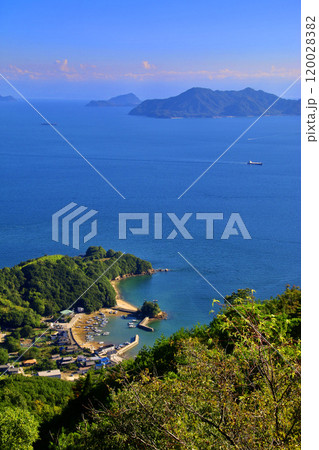 高見山展望台から眺望(広島県・尾道市) 高見山展望台から眺望(広島県・尾道市) 120028382