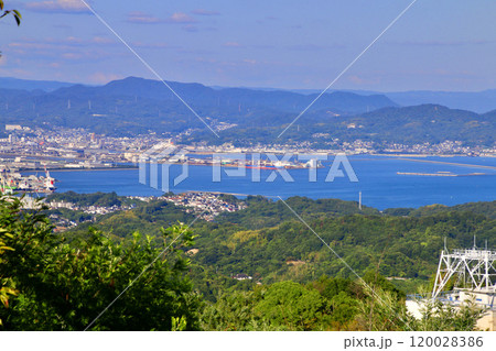 高見山展望台から眺望（広島県・尾道市） 120028386
