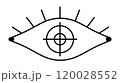 Eye target pupil icon symbol 120028552