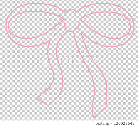 Pink bow or ribbon outline for decoration, colouring book, art, painting, tattoo, patch, brooch, fabric print, breast cancer awareness campaign, logo, icon, sign, symbol, fashion, accessory, women Pink bow or ribbon outline for decoration, colouring book, art, painting, tattoo, patch, brooch, fabric print, breast cancer awareness campaign, logo, icon, sign, symbol, fashion, accessory, women 120028645