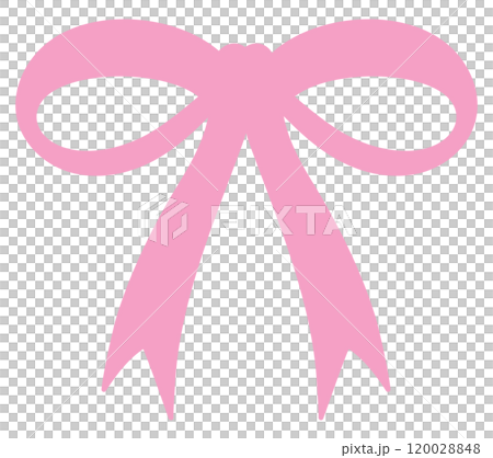 Cute pastel pink bow or ribbon for barbie, decoration, patch, brooch, fabric print, breast cancer awareness campaign, logo, icon, sign, symbol, fashion, accessory, women costume, sticker, wedding card 120028848