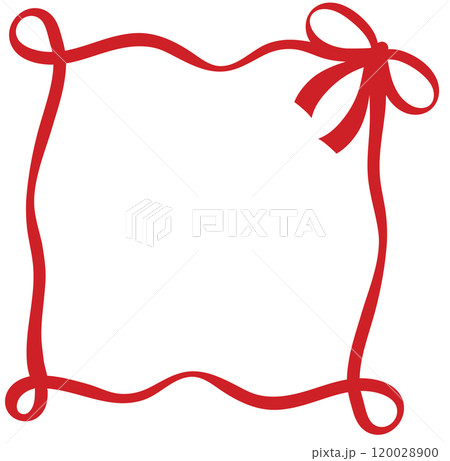 Cute red bow or ribbon for Christmas and New Year, festive decoration, patch, brooch, fabric print, breast cancer awareness campaign, logo, icon, sign, symbol, fashion, accessory, women costume 120028900