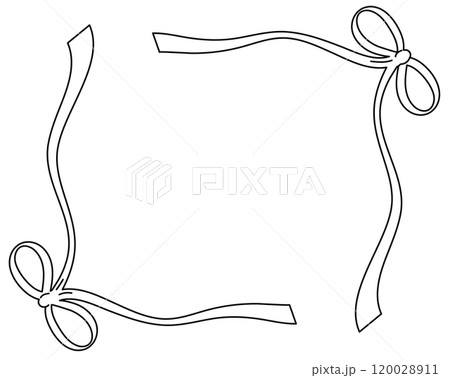 Bow or ribbon frame outline for Christmas, New Year decoration, background, backdrop, wallpaper, ad template, wedding card, polaroid frame, breast cancer, campaign banner, social media post, print Bow or ribbon frame outline for Christmas, New Year decoration, background, backdrop, wallpaper, ad template, wedding card, polaroid frame, breast cancer, campaign banner, social media post, print 120028911
