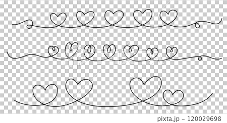 Continuous line drawing art. love hand drawn with black line 120029698
