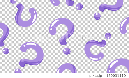 帶有三維可愛 Hatena 標記的背景插圖_16:9 帶有三維可愛 Hatena 標記的背景插圖_16:9 120031110