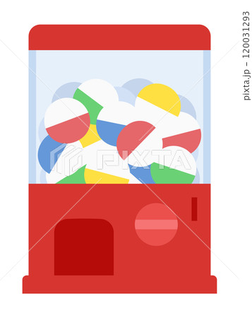 カプセルトイのイラスト_フラット 120031293