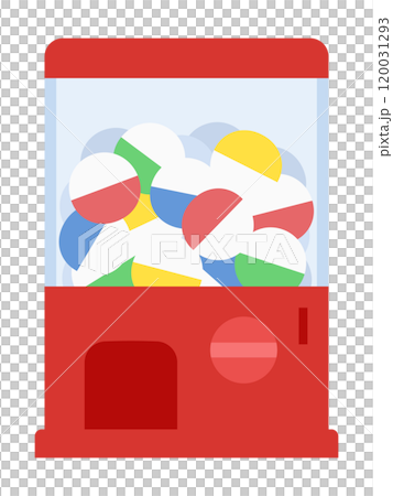 カプセルトイのイラスト_フラット 120031293