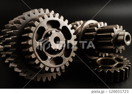 Metal gear wheel engine car and bike, mechanic industry. Metal gear wheel engine car and bike, mechanic industry. 120031723