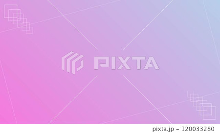 ピンクのグラデーション背景付き連続四角模様の枠 120033280