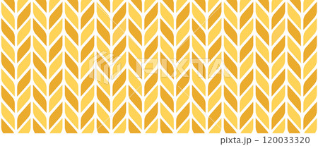 Wheat or rice grain pattern. Oat grain seamless background. Wheat cereal seed texture. Abstract organic seamless pattern. Vector illustration isolated on white background 120033320